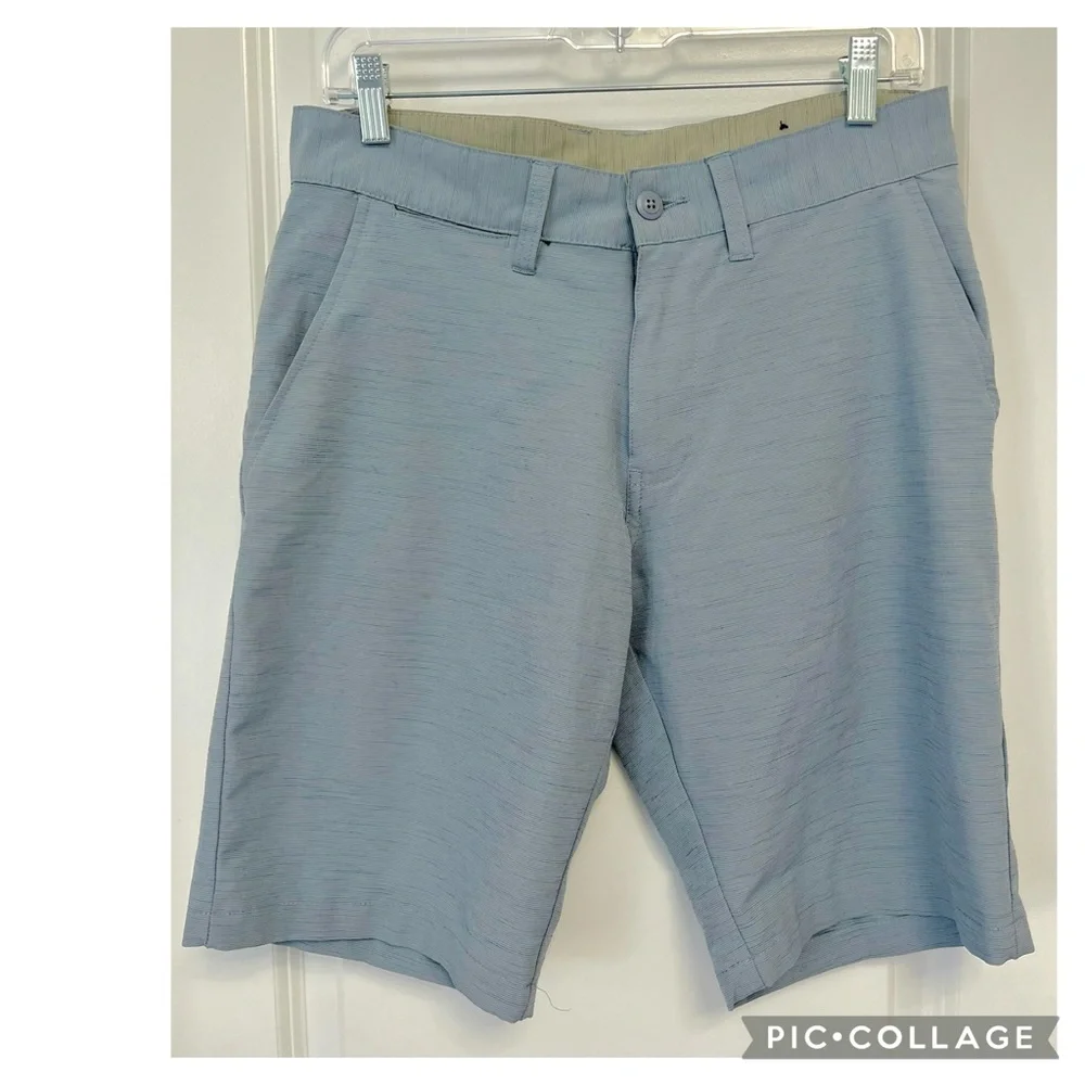 Ron Jon Men’s 30 Seafoam Gray Hybrid Swim Shorts Boardshort Walkshort